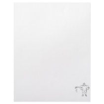 Boy Carrying Broken Upright Bass Back View Custom Letterhead