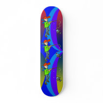 Boy Catching A Fish Custom Skate Board