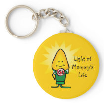Boy Christmas Light Custom Keychain
