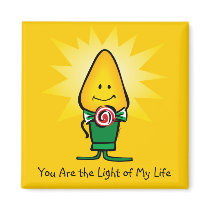 Boy Christmas Light Custom Magnet