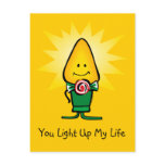 Boy Christmas Light Custom Postcard