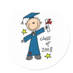 Boy Class of 2008 Stickers