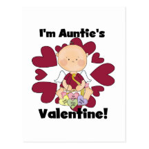 Boy Cupid Auntie's Valentine Tshirts and Gifts Postcards