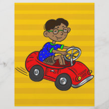 Boy Driving Toy Car Custom Flyer