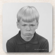 Boy Facial Expressions Coaster