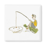 Boy Fishing magnets