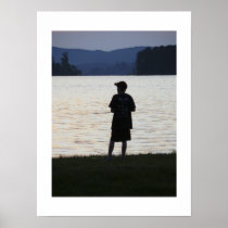 Boy Fishing-Print