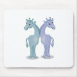 Boy Giraffe Twins Mouse Pads