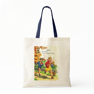 Boy & Girl Back to School Tote Bags by JuJuGarden