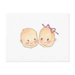 Boy Girl Twins Graphic Post Card