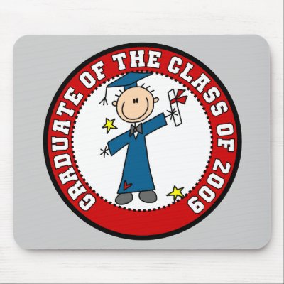 Boy Graduate 2009  Mousepad by stick_figures