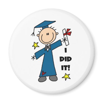 Boy Graduate Refrigerator Magnet by stick_figures