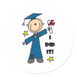 Boy Graduate Sticker