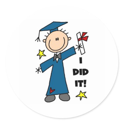 Boy Graduate Sticker by stick_figures