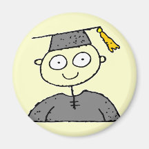 Boy Graduation Refrigerator Magnet