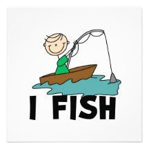 Boy I Fish Personalized Invites