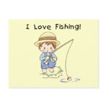 Boy I Love Fishing Tshirts and Gifts Postcard