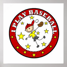 Boy I Play Baseball T-shirts and Gifts Print