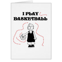 Boy I Play Basketball Tshirts and Gifts Cards
