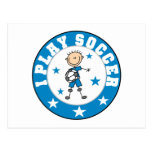 Boy I Play Soccer Tshirts and Gifts Post Cards