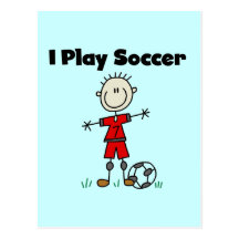 Boy I Play Soccer Tshirts and Gifts Postcard