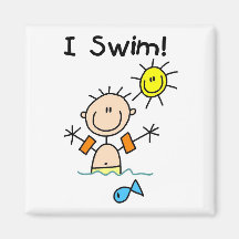 Boy I Swim T-shirts and Gifts Refrigerator Magnets