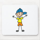 Boy In Baseball Cap Mousepad