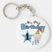 Boy It's My Birthday Tshirts and Gifts Key Chains