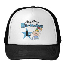 Boy It's My Birthday Tshirts and Gifts Mesh Hats