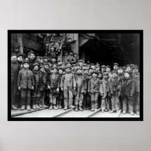 Boy Laborers at the Pennsylvania Coal Company 1911 Posters