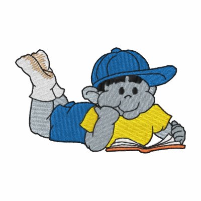 Boy Looking At A Book Polo Shirt by ZazzleEmbroidery