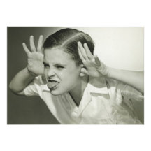 Boy Making Face Invitations