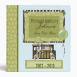 Boy MONKEY Jungle Safari Crib 1.5in Baby Album #3 Vinyl Binders