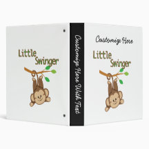 Boy Monkey Little Swinger Binders