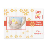 Boy oh Boy ! -Baby shower cards Postcard