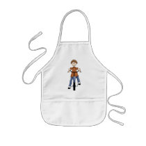 Boy On Bike Apron