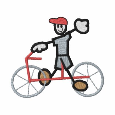 Boy On Bike by ZazzleEmbroidery
