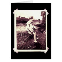 BOY ON BIKE GREETING CARD