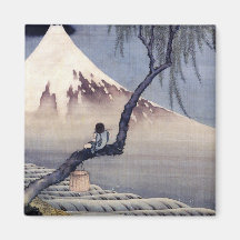 Boy on Mount Fuji, Hokusai Fridge Magnets
