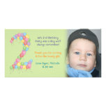 Boy or Girl 2nd Birthday Thank You Photo Card