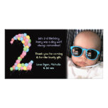 Boy or Girl 2nd Birthday Thank You Photo Card