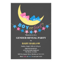 Boy Or Girl Teddy Bears Gender Reveal Party invitations