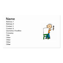 Boy Painting Business Card Templates