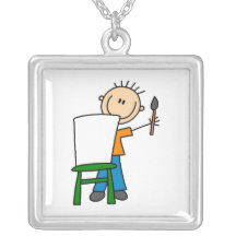 Boy Painting Custom Jewelry