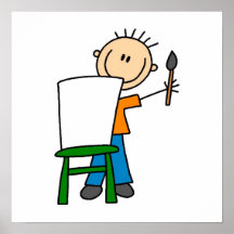 Boy Painting Posters