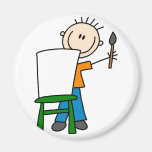 Boy Painting School Magnet