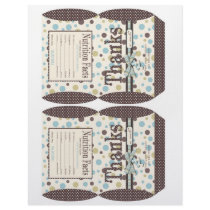Boy Party Favour Box Template Personalized Flyer