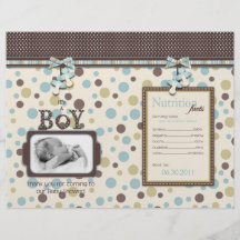 Boy Party Favour Wraps Full Color Flyer