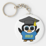 Boy Penguin Blue & Gold 2012 Grad Keychain