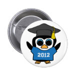 Boy Penguin Blue & White 2012 Grad Pinback Button